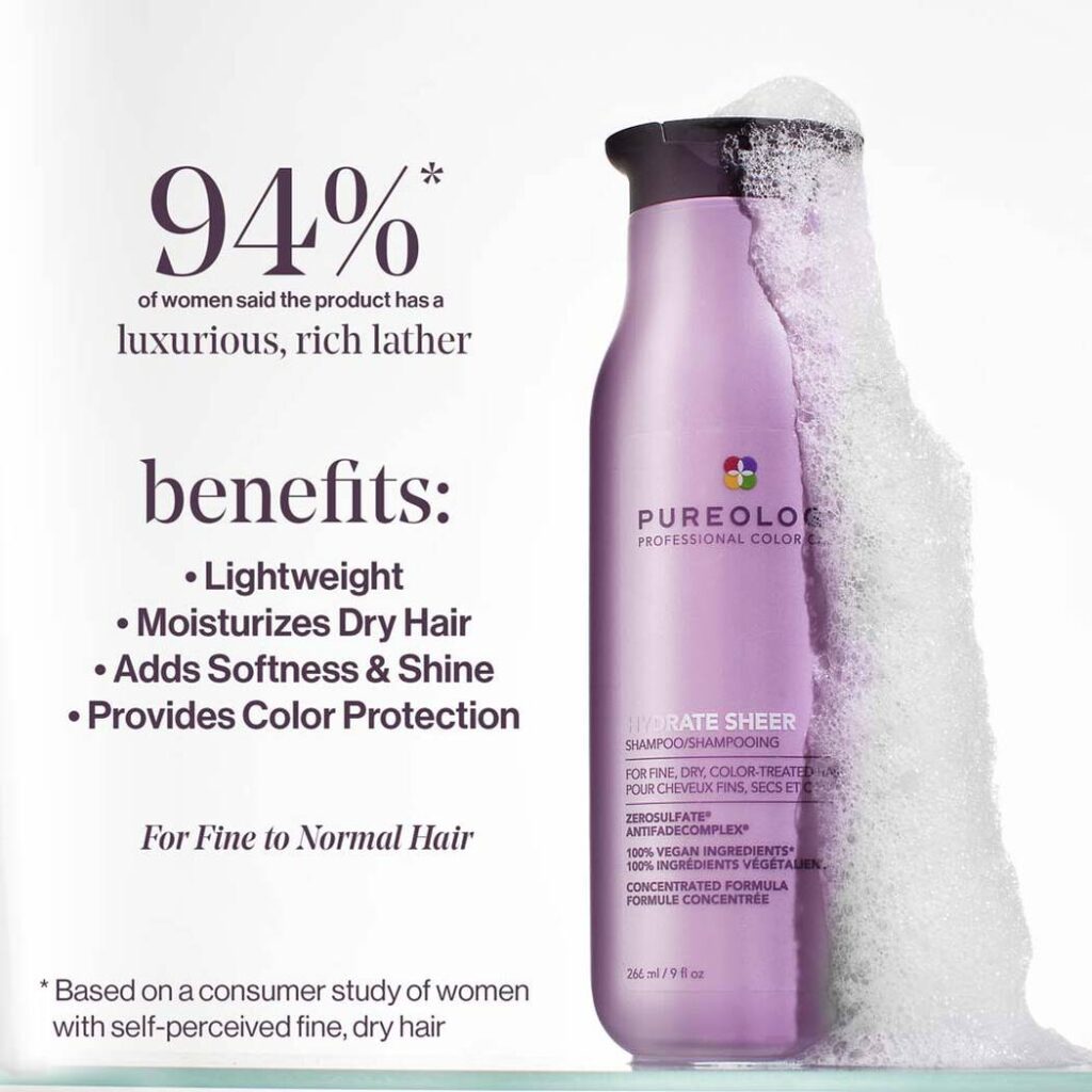 benefits of pureology hydrate sheer shampoo