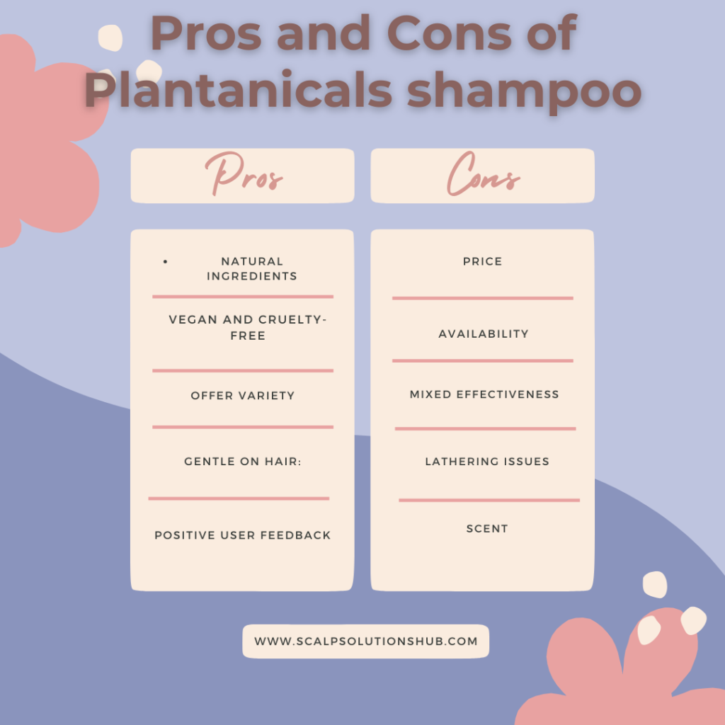 pros and cons of plantanicals shampoo