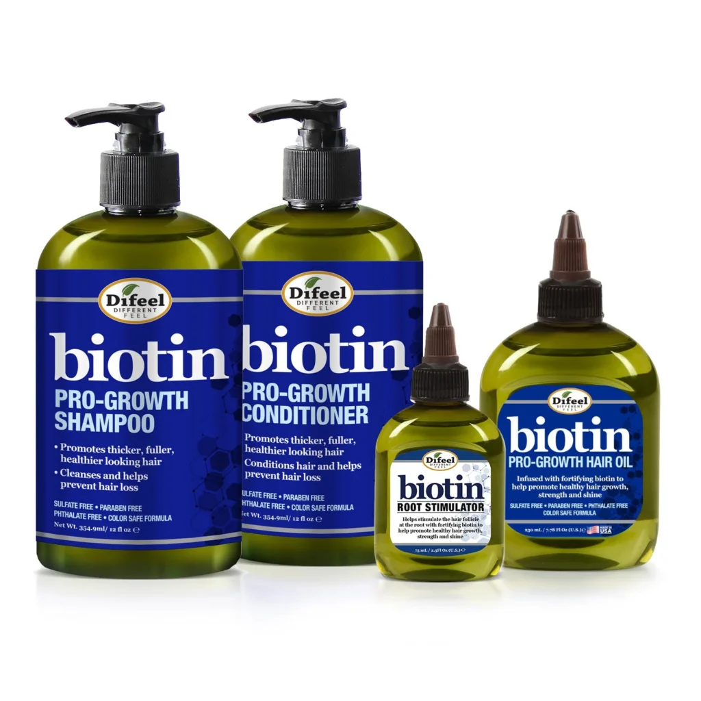 Difeel Biotin Regimen for Hair Growth: Four-Step System