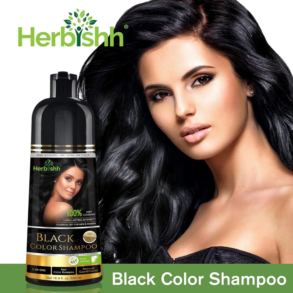 herbishh black color shampoo